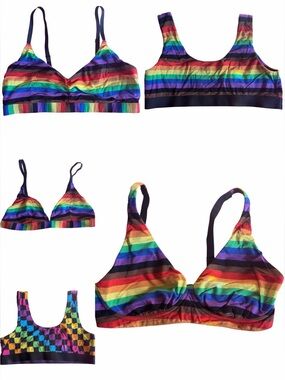 🌈LOT of 5 MeUndies PRIDE 🏳️‍🌈bralettes
